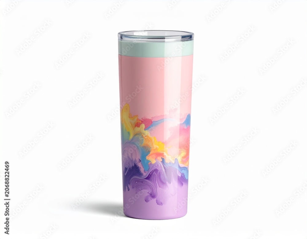Fototapeta premium three colored cans with paint