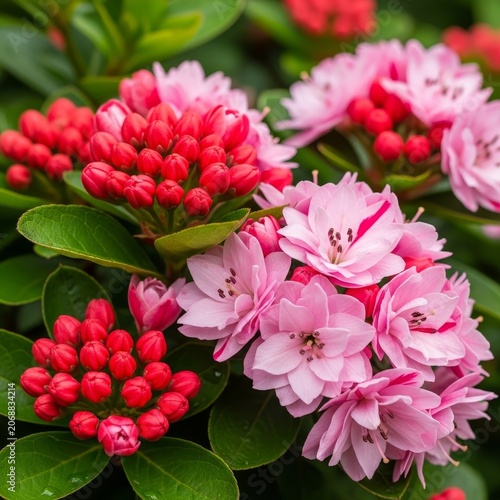 Beautiful Rhododendron Blossoms in Full Bloom - A Floral Delight.