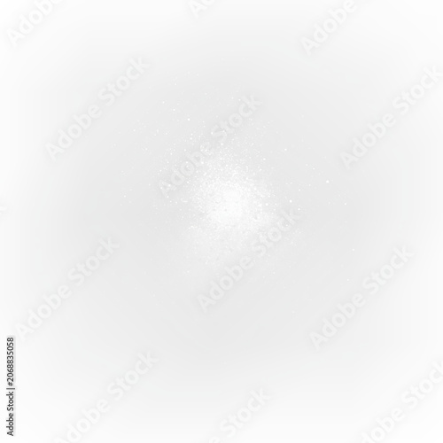 White dust blast with smooth cloud and studio lighting effect