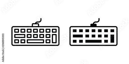 Tableau sur toile Keyboard icon vector illustration bundle
