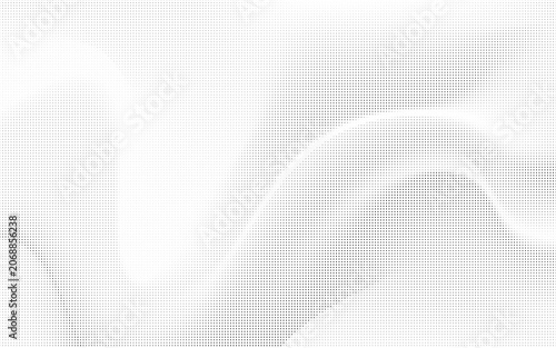 Abstract halftone pattern background with wavy lines