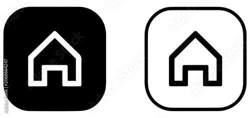 Tableau sur toile home icon set for apps websites
