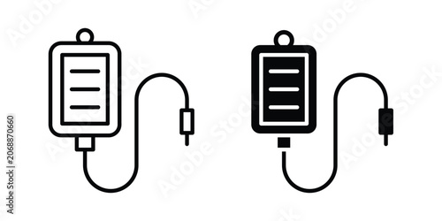 Obraz na płótnie IV icon line and glyph bundle