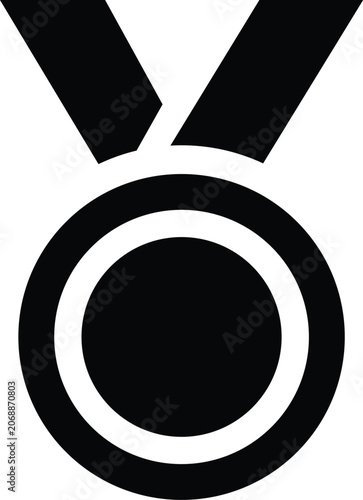 Black medal icon