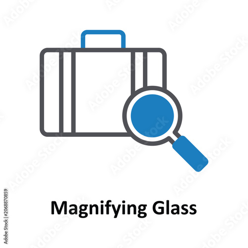 Magnifying Glass  Vector Icon which can easily modify or edit