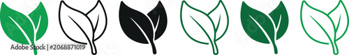 Photos Two leaves icon
