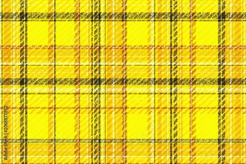Hand-drawn yellow plaid, cottagecore checks Seamless vector pattern , seamless, cottagecore