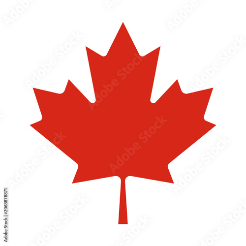 Maple leaf icon, symbol of Canada