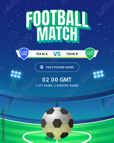 Football Soccer Match Competition Sport poster and flyer