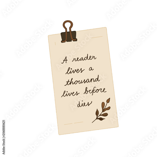 quote note a reader lives a thousand lives before dies 