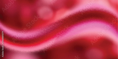Red Abstract Satin Silk Fabric Background with Smooth Flowing Waves and Soft Light Texture