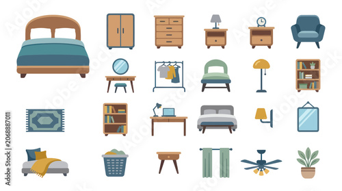 Foto Home Furniture Collection: Beds, Wardrobe, Chairs, Lamps, Shelves, Rug