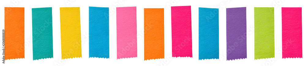 Fototapeta premium PNG tape in colorful, textured designs with a clear background