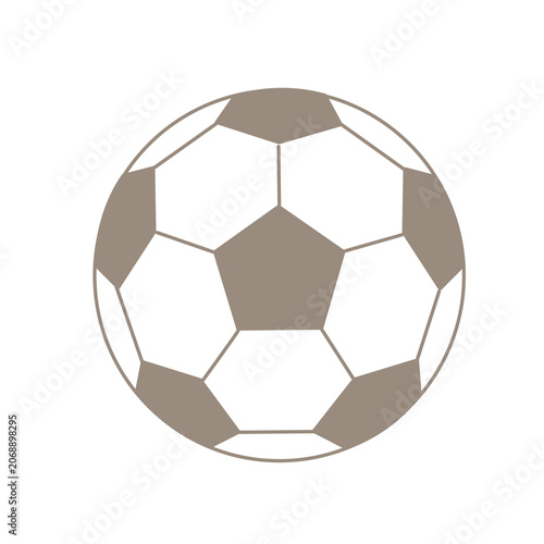 Classic black-and-white soccer ball with pentagon panel detail