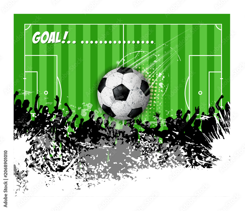 Naklejka premium soccer sports venue