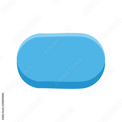 Blue pill capsule icon