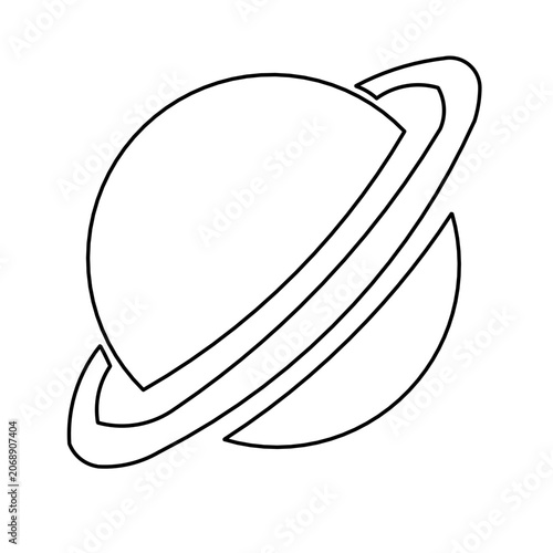 vector illustration of a planet