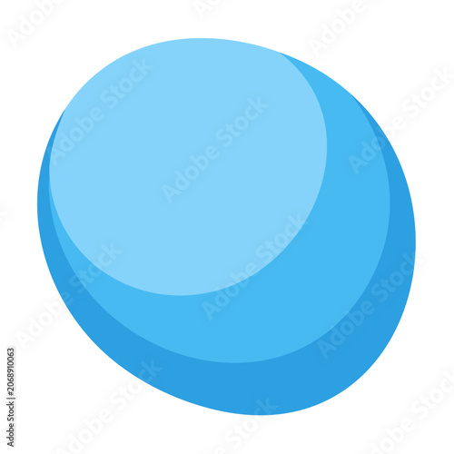 Blue gradient sphere vector illustration