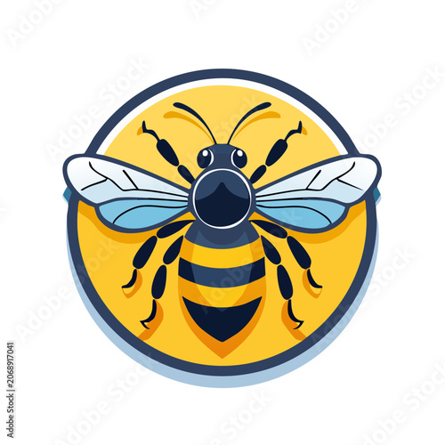 Cartoon bee vector illustration