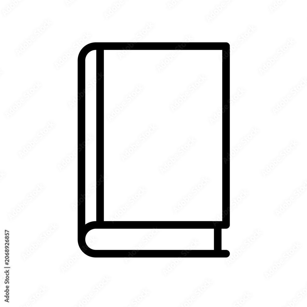 Fototapeta premium Book, vector icon