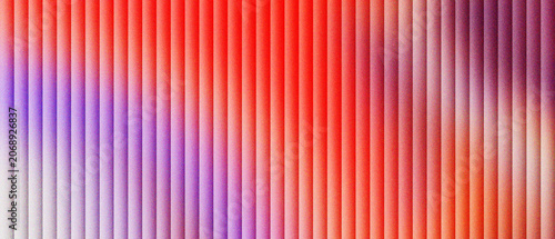 Foto Abstract vertical line pattern with vibrant red and purple gradient, modern rhythmic stripe texture background