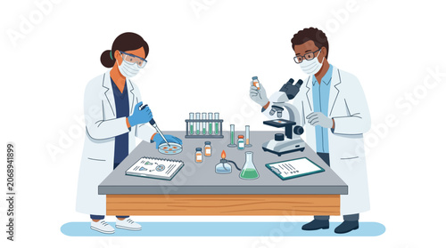 Medical Professionals in Lab Research: Science, Medicine, and Experimentation