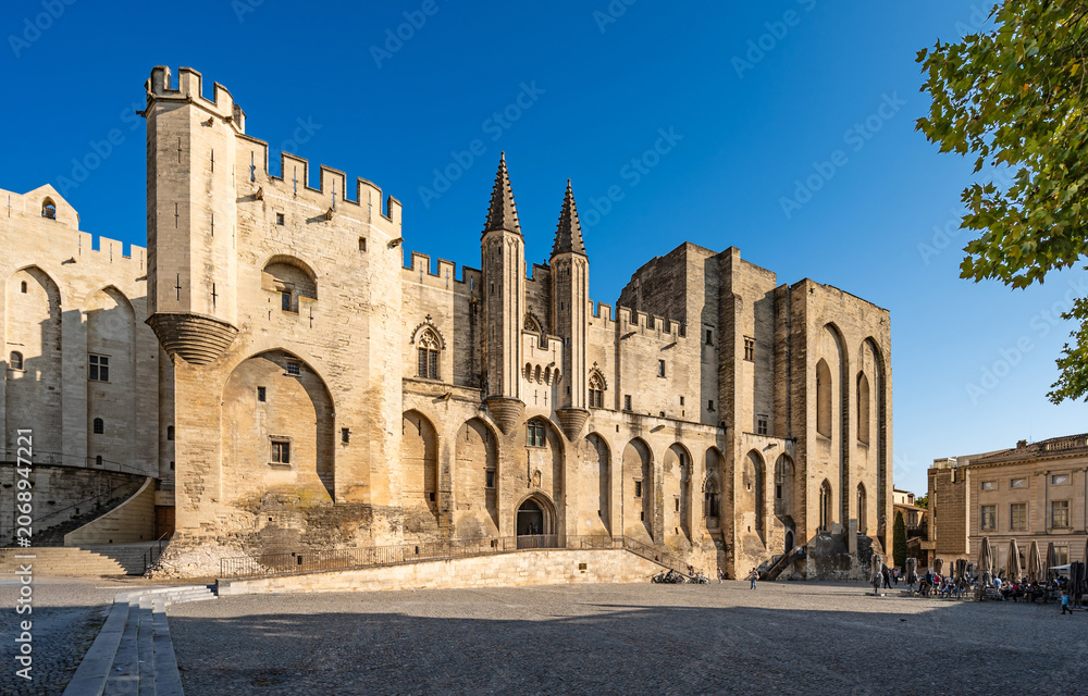 Fototapeta premium Avignon, Provence, France – 14.10.2025: The Palace of the Popes (Palais des Pape) in Avignon.