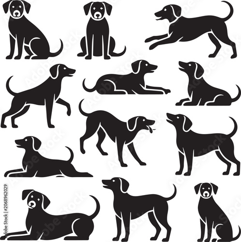 Minimalist Pet Animal Vector Illustration