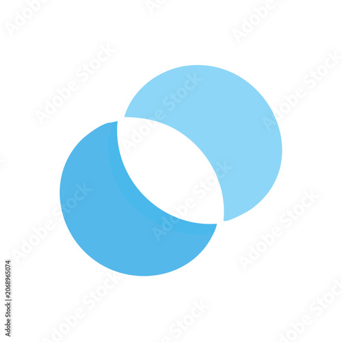 Abstract Overlapping Circles Vector Design