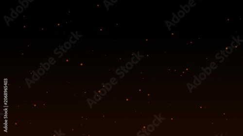 Sparks And Ember Particles Flying On Dark Background Animation
