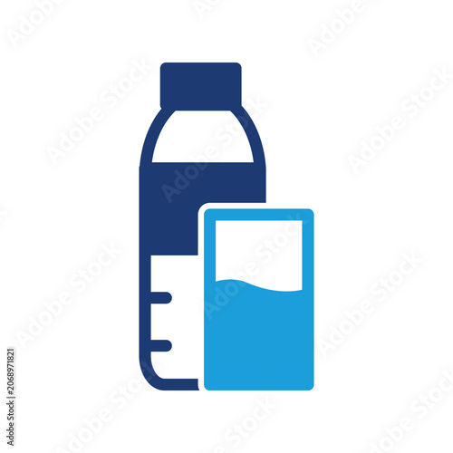 mineral water colored icon vector design good for web or mobile app
