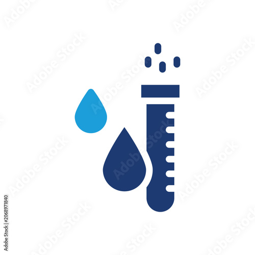 water testing colored icon vector design good for web or mobile app