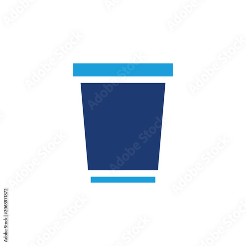 water cup colored icon vector design good for web or mobile app