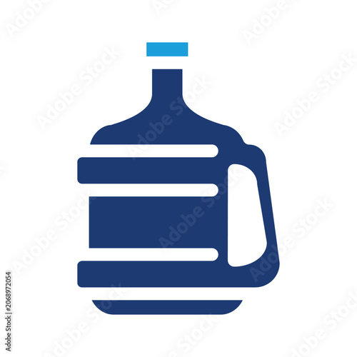 portable water gallon colored icon vector design good for web or mobile app