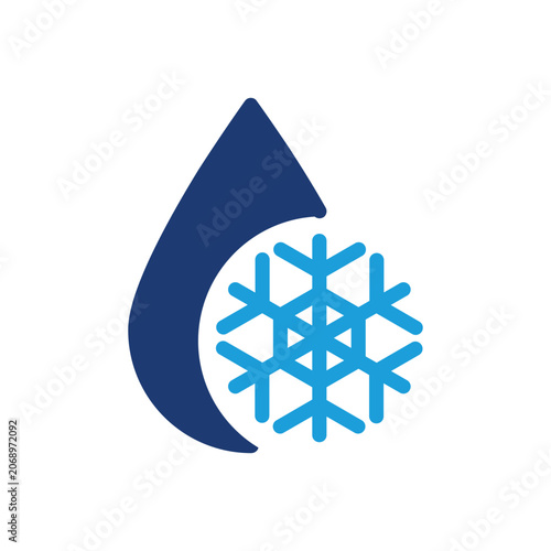 cold water colored icon vector design good for web or mobile app