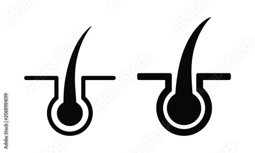 Obraz na plátně Black and white stylized arrow icon with loop and crossbar