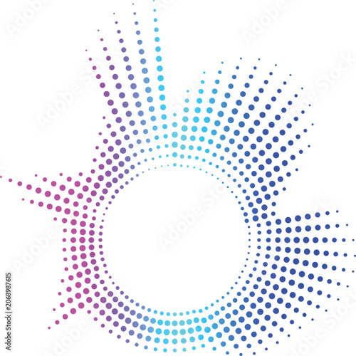 Abstract Halftone Dot Pattern equalizer Vector Background with Geometric Circles and Decorative Texture Design Wallpaper