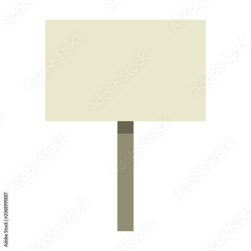 Cardboard sign