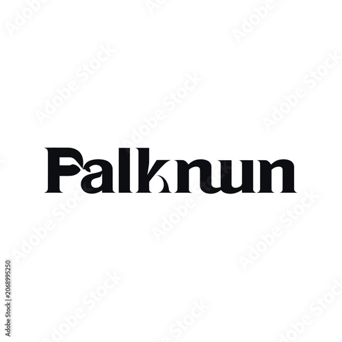 Cuadro en lienzo Falk hun logo on white background.