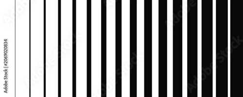 Halftone gradient lines pattern. Faded halftone black lines. Faded gradient background. Horizontal abstract geometric texture with parallel lines.