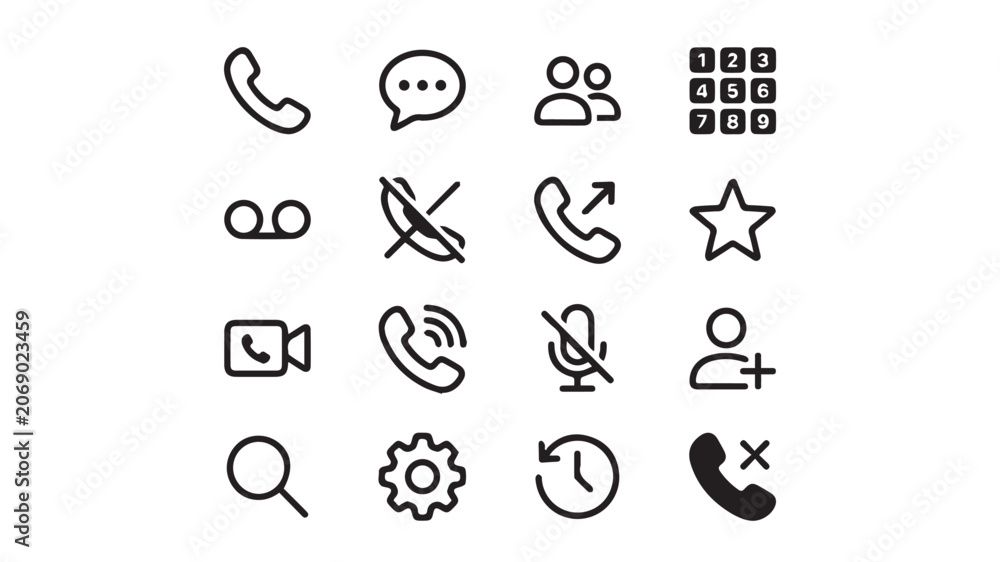 Fototapeta premium mobile icons