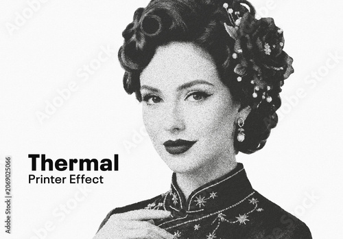 Thermal Printer Photo Effect