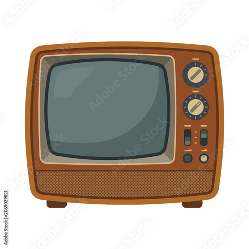 A vintage television rests with retro charm, inviting nostalgia