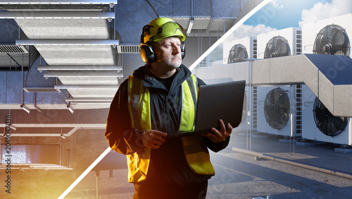 HVAC maintenance. Technicia...