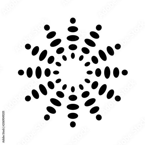 Vector image of a flower, black, white, gray, natural, imaginative, fantasy flower shapes, brightness and splendor, saturation and tenderness, on a white background