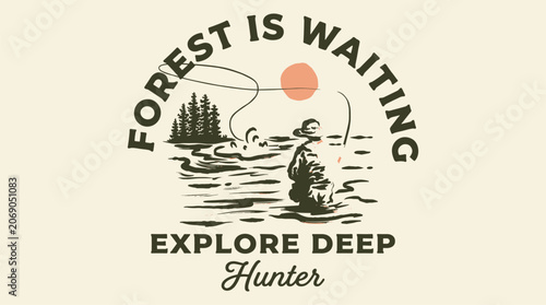 Foto Retro fly fishing