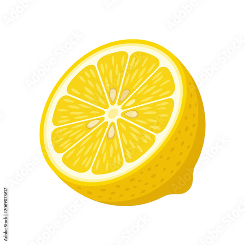 Fotografía A bright lemon slice glows with citrus sunshine in play