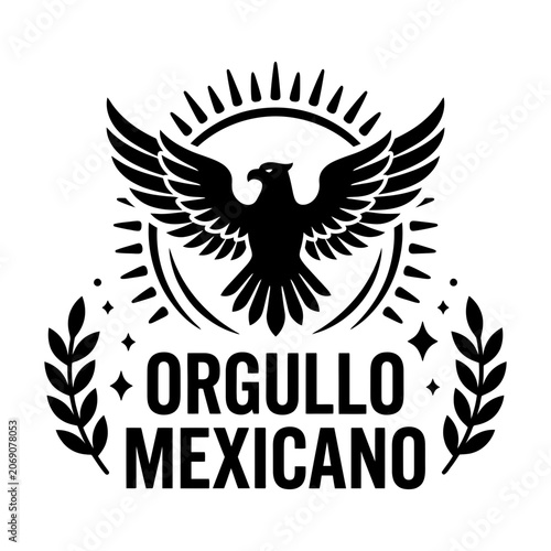 Orgullo Mexicano Eagle Laurel Vector
