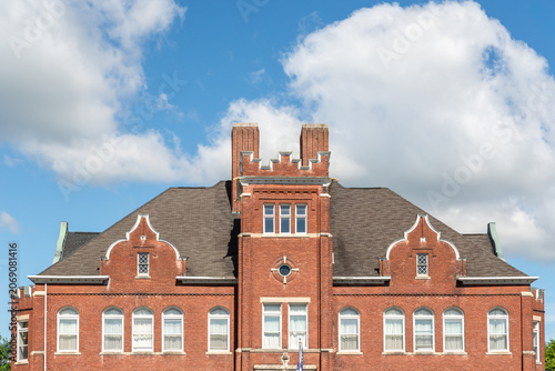 The Federal Pointe Inn, a historic boutique hotel in Gettysburg, Pennsylvania, set in a restored former school building.