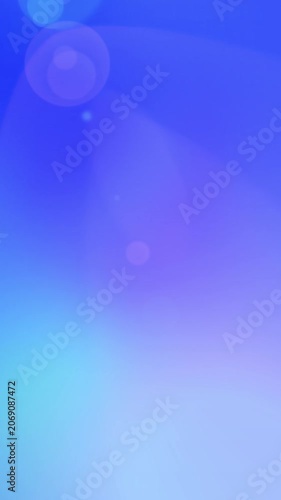 Modern blue abstract background in ultra-wide 19:6 format featuring elegant bokeh light effects, soft glow, gradient motion, shine flares, and smooth blur texture